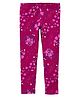 Carter's Full length Floral Leggings - Maroon