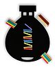 ilearnngrow Hot Air Balloon Black Board with Duster & Chalks - Black