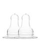 Enorme Anti Colic Easy Flow Silicone Teats Pack of 2 - White