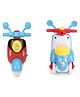 Enorme Unbreakable Mini Motorcycle Push And Go Friction Powered Scooter Vehicle Toy Pack Of 2 - Multicolor