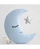 StyBuzz Moon Shaped Cushion with Hanging Star - Blue