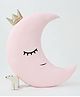 StyBuzz Crescent Moon Plush Velvet Cushion - Pink 