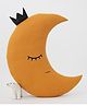 StyBuzz Crescent Moon Plush Velvet Cushion - Orange 