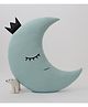 StyBuzz Crescent Moon Plush Velvet Cushion - Green 