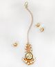 Lime By Manika Festive Kundan & Pearl Detailed Maang Teeka - Gold