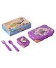 Youp Stainless Steel Paw Patrol Kids Lunch Box Ryder Purple And Yellow - 450 ml