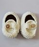 Woonie Handmade Solid Color Booties - Cream