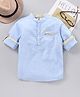 TONYBOY Full Sleeves Solid Shirt - Sky Blue