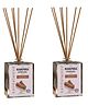 Manipura Ayurveda Aromatherapy Sandalwood Reed Diffuser Set Pack of 2 - 100 ml Each