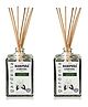 Manipura Ayurveda Aromatherapy Gardenia Reed Diffuser Set Pack of 2 - 100 ml Each