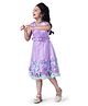 Mark & Mia Sleeveless Knee length Party Dress Floral Embroidery - Purple