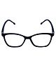 Spiky Blue Block Zero Power TR90 Anti Glare Glasses - Black 