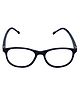 Spiky Blue Block Zero Power TR90 Anti Glare Glasses - Black 