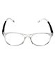 Spiky Blue Block Zero Power TR90 Anti Glare Glasses - Black 