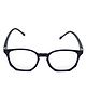 Spiky Blue Block Zero Power TR90 Anti Glare Glasses - Grey 