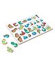 Little Genius Arabic Alphabets  Knob And Peg Puzzle - Multicolour