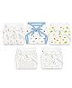 Moms Home Printed Cotton Cushioned Nappies  Pack of 5 - Multicolor