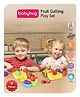 Babyhug Fruit & Vegetable Cutting Play Set | Realistic Sliceable Play Food Toys with Chopping Board & Knife | Kitchen Pretend Play Set | Enhances Motor Skills & Creativity | Multicolor | BIS Certified