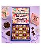 Expelite Rakhi Chocolates With Greeting Card Combo - Multicolor