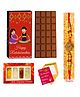 Expelite Rakhi & Chocolate Gift Bar Combo - Multicolor