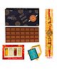 Expelite Rakhi & Chocolate Gift Bar Combo - Multicolor