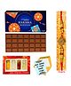 Expelite Rakhi & Chocolate Gift Bar Combo - Multicolor
