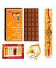 Expelite Rakhi Theme Chocolates & Greeting Card Combo Gift - Multicolor