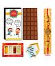 Expelite Rakhi With Rakshabandhan Card & Chocolate Combo - Multicolour