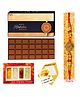 Expelite Rakhi With Rakshabandhan Card & Chocolate Combo - Multicolour