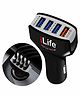 iLife 4 Port USB Car Charge Power Drive - Black 