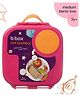 b.box Leakproof Bento Mini Lunchbox for School Kids, 1L capacity - Pink Orange