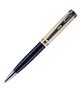 Vea Saltos Brass Antique Finish Ballpoint Pen - Blue