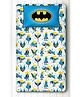 Silverlinen 100%Cotton Single Bedsheet With Pillow Cover Batman Print - White Blue 