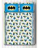 Silverlinen 100%Cotton Double Bedsheet With Pillow Covers Batman Print - White Blue 