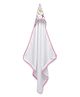  Oscar Home Hooded Towel Dino Print - White