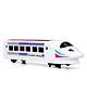 KiddyBuddy Bump & Go Bullet Train With Music And Light - (Color And Print May Vary)