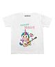 KNITROOT Half Sleeves Rockstar Sister Print Tee - White