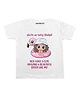 KNITROOT Half Sleeves Beautiful Sister Print Tee - White