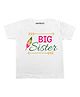 KNITROOT Half Sleeves Big Sister Printed Tee - White