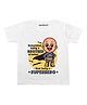 KNITROOT Half Sleeves Superhero Print Tee  - White