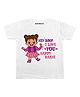 KNITROOT Half Sleeves Hey Bro Printed Tee - White