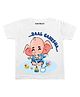 KNITROOT Baal Ganesha Print Half Sleeves Tee - White