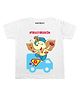 KNITROOT Masti Mode On Print Half Sleeves Tee - White