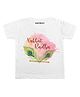 KNITROOT Natkhat Radha Basuri Print Half Sleeves Tee - White
