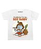 KNITROOT Best Buddy Print Half Sleeves Tee - White