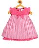 Young Birds Sleeveless Chevron Print Dress - Pink