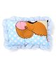 Little Wacoal Baby Pillow Dotted Print - Blue Brown White