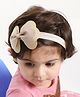 Aye Candy Glitter Bow Headband - Gold