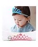 Babymoon Glittering Rhinestone Crown Headbands Princess Baby Headband Pack of 2 - Pink Blue