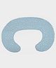 Mi Arcus 100% Cotton C-Shaped Premium Maternity/Pregnancy Zippered  Pillow Cover - Star Print, Blue